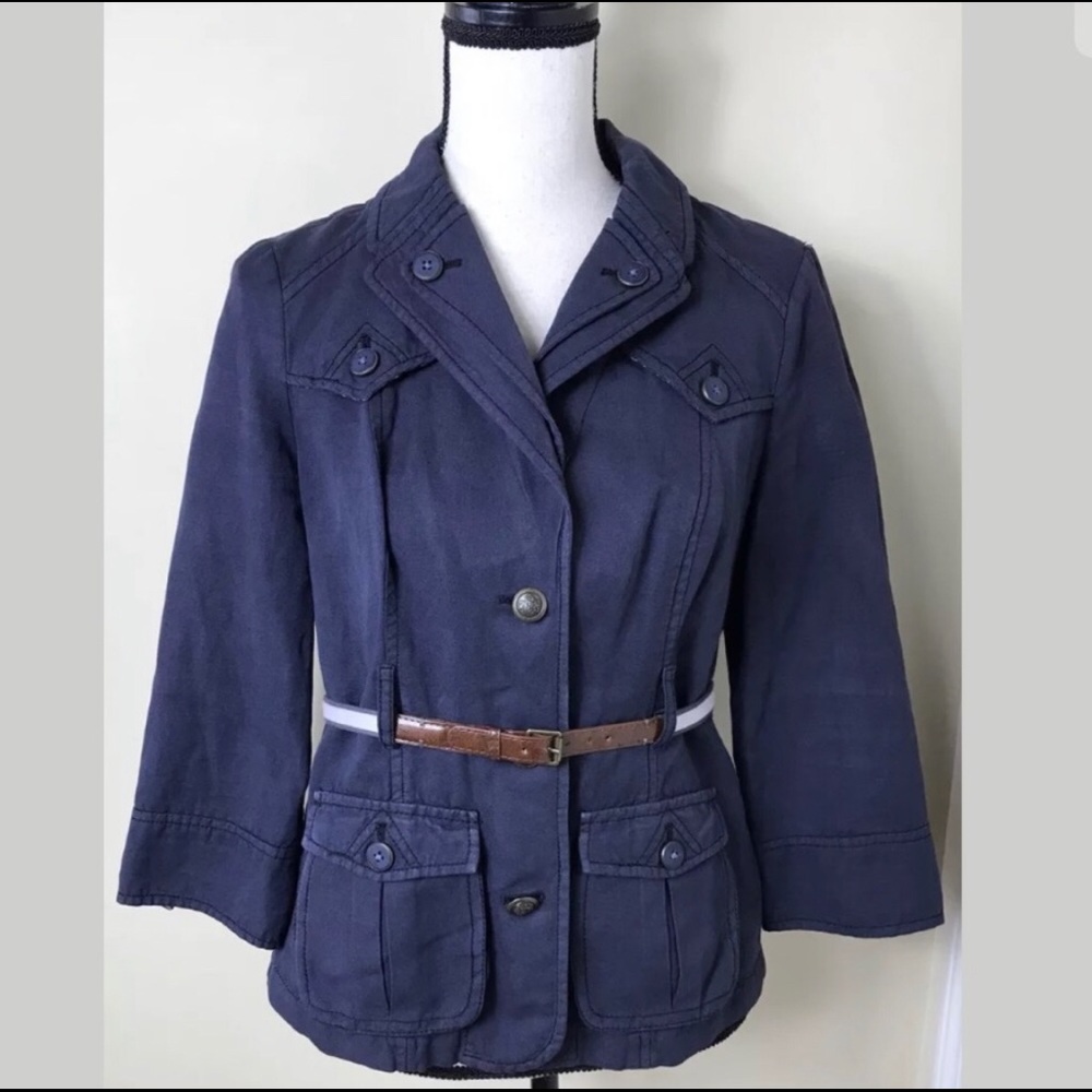 Anthropologie Daughters of Liberation Blue Jacket